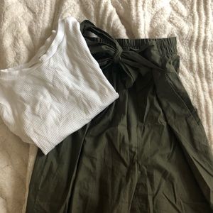 army green pants